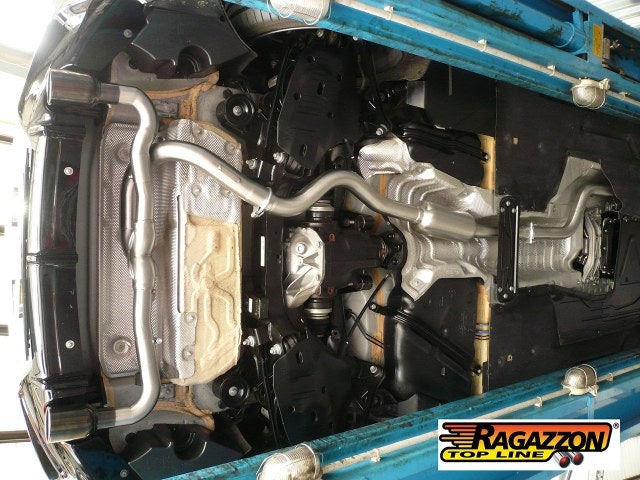 RACING Anlage mit links/rechts je 1 Endrohr 90mm rund, KEINE (EG-) GENEHMIGUNG!