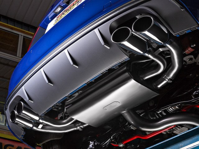 Komplettanlage mit links/rechts je 2 Endrohren 108x70mm oval, mit integrierten Klappen, inkl. (EG-) GENEHMIGUNG!