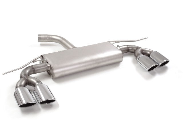 Sportschalldämpfer mit links/rechts je 2 Endrohren 108x70mm oval, inkl. (EG-) GENEHMIGUNG!