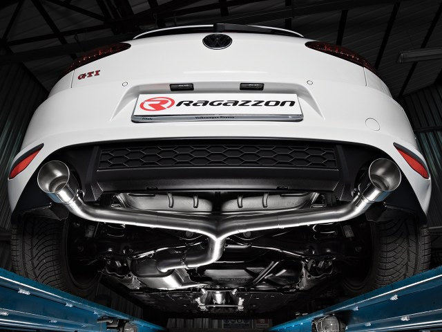 RACING Anlage mit links/rechts je 1 Endrohr 102mm rund Sportline mit integrierten elektrischen Klappen, KEINE (EG-) GENEHMIGUNG!