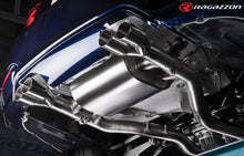 Catback-Anlage mit links/rechts je 2 Endrohren 80mm rund Raceline versetzt, mit integrierten Klappen, inkl. (EG-) GENEHMIGUNG!