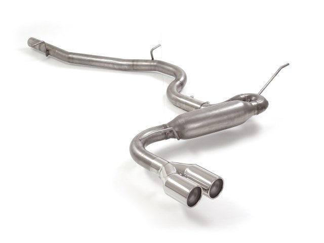 Sportschalldämpfer mit 2 Endrohren 80mm rund versetzt, inkl. (EG-) GENEHMIGUNG!