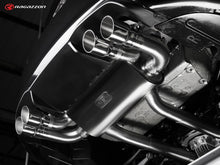 Catback-Anlage mit links/rechts je 2 Endrohren 90mm rund Sportline versetzt, mit integrierten Klappen, inkl. (EG-) GENEHMIGUNG!