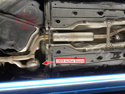 RACING Endschalldämpfer-Ersatzrohr mit links/rechts je 1 Endrohr 102mm rund Sportline, KEINE (EG-) GENEHMIGUNG!