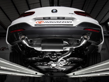 Sportschalldämpfer mit links/rechts je 1 Endrohr 90mm rund, inkl. (EG-) GENEHMIGUNG!