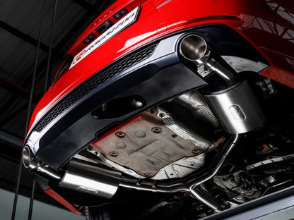 Sportschalldämpfer mit links/rechts je 1 Endrohr 102mm rund Sportline, inkl. (EG-) GENEHMIGUNG!