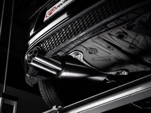 Sportschalldämpfer mit 2 Endrohren 80mm rund versetzt, inkl. (EG-) GENEHMIGUNG!