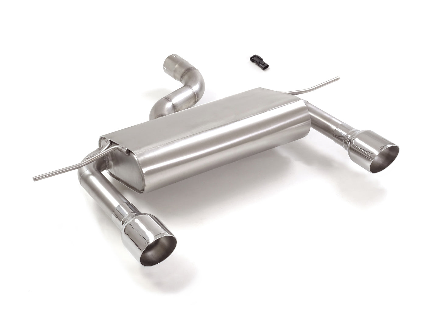 Sportschalldämpfer mit links/rechts je 1 Endrohr 102mm rund Sportline, inkl. (EG-) GENEHMIGUNG!