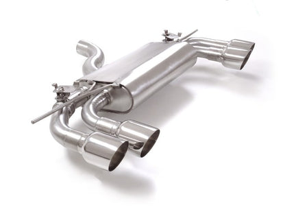 Sportschalldämpfer mit links/rechts je 2 Endrohren 102mm rund Sportline mit integrierten Klappen, inkl. (EG-) GENEHMIGUNG!