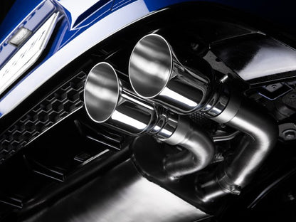 Sportschalldämpfer mit links/rechts je 2 Endrohren 102mm rund Sportline mit integrierten Klappen, inkl. (EG-) GENEHMIGUNG!