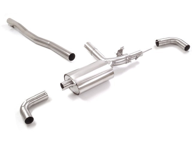 Sportschalldämpfer passend zu den originalen Endrohrblenden mit integrierten Klappen, inkl. (EG-) GENEHMIGUNG!