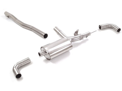 Sportschalldämpfer passend zu den originalen Endrohrblenden mit integrierten Klappen, inkl. (EG-) GENEHMIGUNG!