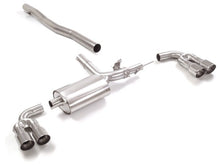 Sportschalldämpfer mit links/rechts je 2 Endrohren 90mm rund Sportline versetzt, mit integrierten Klappen, inkl. (EG-) GENEHMIGUNG!