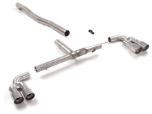 RACING Endschalldämpfer-Ersatzrohrbogen mit links/rechts je 2 Endrohren 90mm rund Sportline versetzt, KEINE (EG-) GENEHMIGUNG!