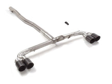 RACING Endschalldämpfer-Ersatzrohrbogen mit links/rechts je 2 Endrohren 90mm rund Carbon Shot versetzt, KEINE (EG-) GENEHMIGUNG!