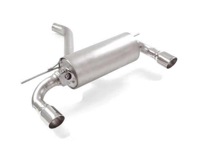 Sportschalldämpfer mit links/rechts je 1 Endrohr 90mm rund Sportline mit integrierter Klappe, inkl. (EG-) GENEHMIGUNG!