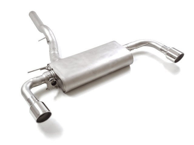 Sportschalldämpfer mit links/rechts je 1 Endrohr 102mm rund Sportline mit integrierter Klappe, inkl. (EG-) GENEHMIGUNG!