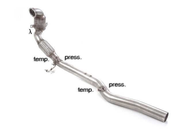 RACING Metallkat mit 200 Zellen mit Otto-Partikelfilter (OPF) Entfernung, KEINE (EG-) GENEHMIGUNG!