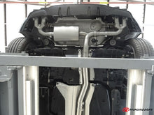 Sportschalldämpfer mit links/rechts je 2 Endrohren 90mm rund Carbon Shot versetzt, für Mercedes AMG 35 Heckschürze, inkl. (EG-) GENEHMIGUNG!