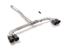 RACING Endschalldämpfer-Ersatzrohrbogen mit 2 Endrohren 90mm rund Carbon Shot, für Mercedes AMG 35 Heckschürze, KEINE (EG-) GENEHMIGUNG!