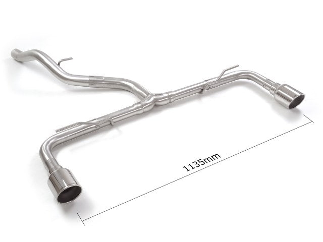 RACING Endschalldämpfer-Ersatzrohr mit links/rechts je 1 Endrohr 102mm rund Sportline, KEINE (EG-) GENEHMIGUNG!