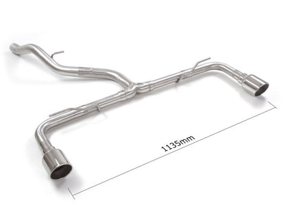 RACING Endschalldämpfer-Ersatzrohr mit links/rechts je 1 Endrohr 102mm rund Sportline, KEINE (EG-) GENEHMIGUNG!