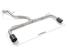 RACING Endschalldämpfer-Ersatzrohr mit links/rechts je 1 Endrohr 100mm rund Carbon Shot, KEINE (EG-) GENEHMIGUNG!