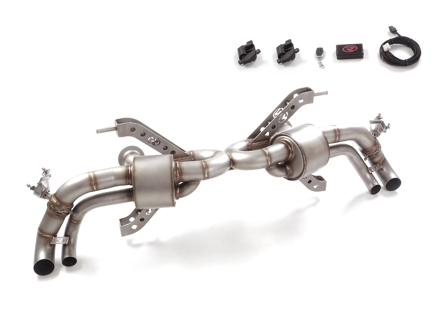 RACING Sportschalldämpfer (ohne Endrohre), mit elektrischen Abgasklappen, KEINE (EG-) GENEHMIGUNG!