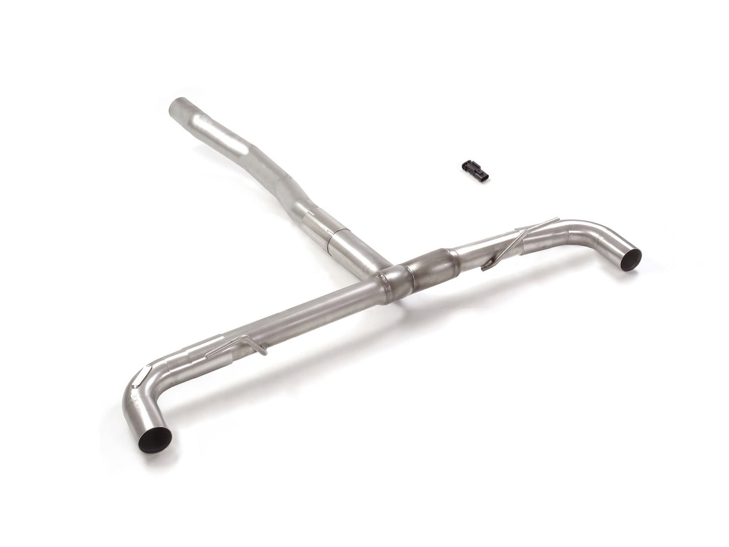 RACING Endschalldämpfer-Ersatzrohrbogen passend zu den originalen Endrohrblenden, für Mercedes AMG 35 Heckschürze, KEINE (EG-) GENEHMIGUNG!