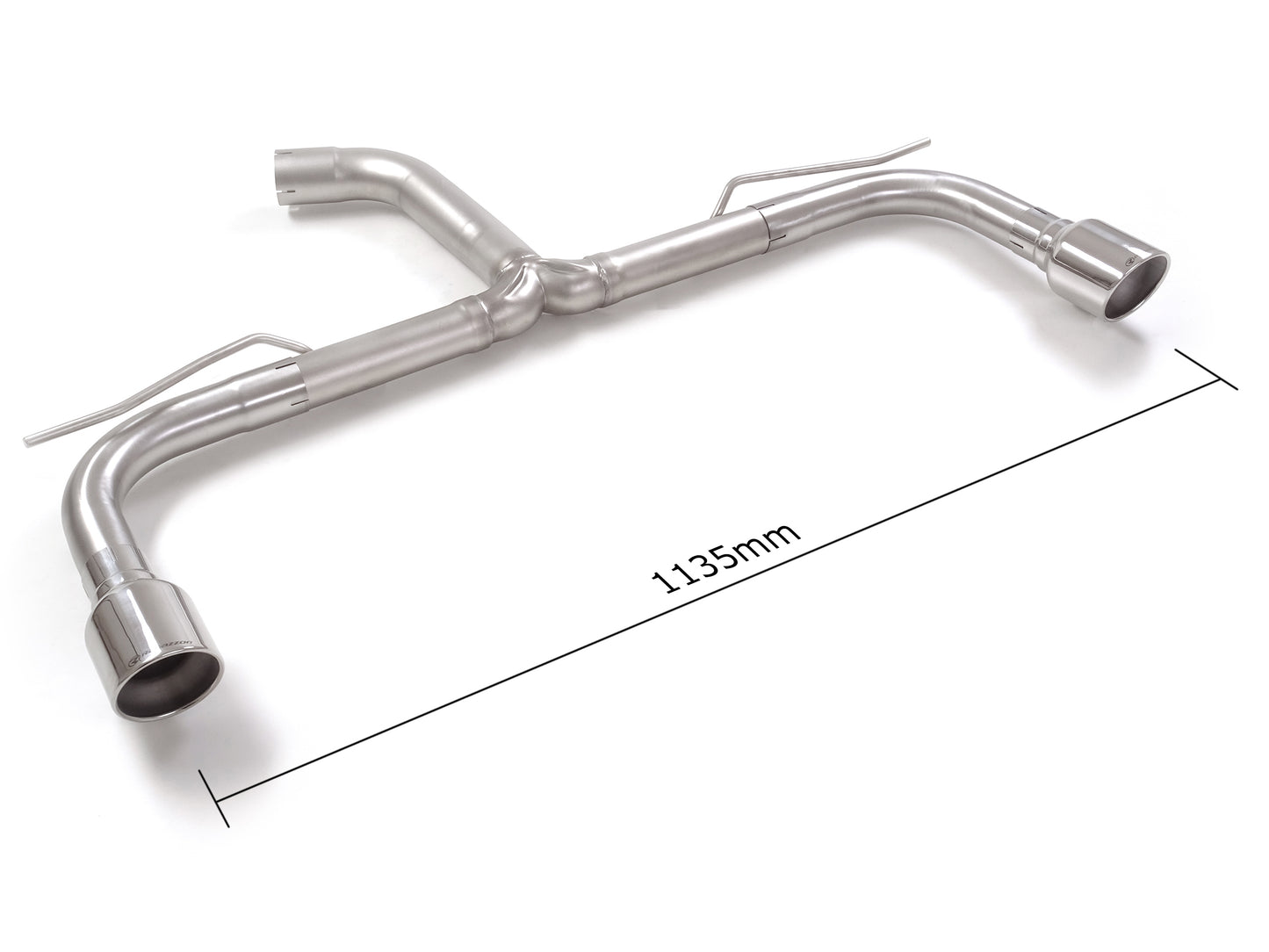 RACING Endschalldämpfer-Ersatzrohr mit links/rechts je 1 Endrohr 102mm rund Sportline, KEINE (EG-) GENEHMIGUNG!