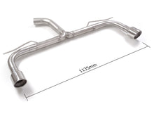 RACING Endschalldämpfer-Ersatzrohr mit links/rechts je 1 Endrohr 102mm rund Sportline, KEINE (EG-) GENEHMIGUNG!