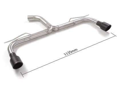 RACING Endschalldämpfer-Ersatzrohr mit links/rechts je 1 Endrohr 102mm rund Sportline black, KEINE (EG-) GENEHMIGUNG!