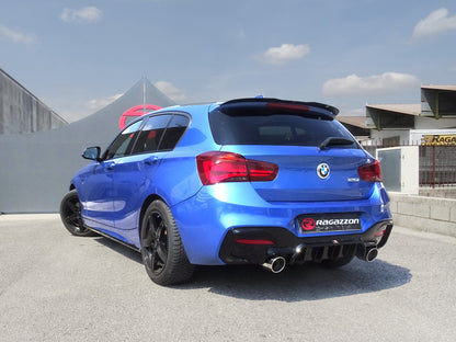 Sportschalldämpfer mit links/rechts je 1 Endrohr 102mm rund Sportline mit integrierter Klappe, inkl. (EG-) GENEHMIGUNG!