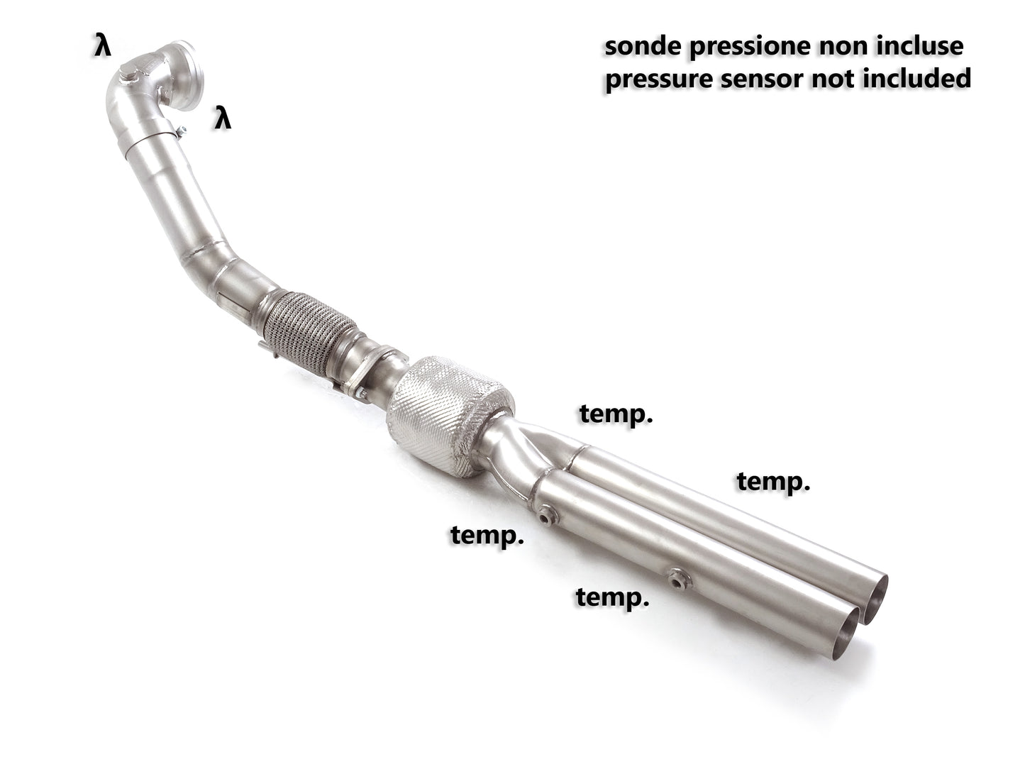 RACING KAT-Ersatzrohr mit Partikelfilter-Entfernung, KEINE (EG-) GENEHMIGUNG!