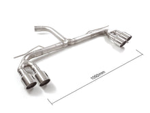 RACING Endschalldämpfer-Ersatzrohr mit links/rechts je 2 Endrohren 102mm rund Sportline versetzt, KEINE (EG-) GENEHMIGUNG!