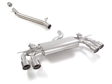 Sportschalldämpfer mit links/rechts je 2 Endrohren 102mm rund Sportline, inkl. Mittelrohr, mit integrierten Klappen, inkl. (EG-) GENEHMIGUNG!