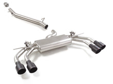 Sportschalldämpfer mit links/rechts je 2 Endrohren 102mm rund Sportline black, inkl. Mittelrohr, mit integrierten Klappen, inkl. (EG-) GENEHMIGUNG!