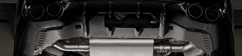 Sportschalldämpfer mittig für links/rechts Anlage passend auf Serienblende, inkl. (EG-) GENEHMIGUNG!