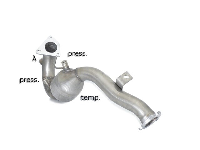 RACING Katalysator + Partikelfilter-Ersatzrohr, lange Version, KEINE (EG-) GENEHMIGUNG!