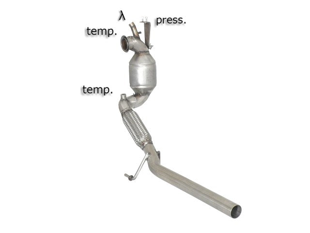 RACING Katalysator + Partikelfilter-Ersatzrohr, KEINE (EG-) GENEHMIGUNG!