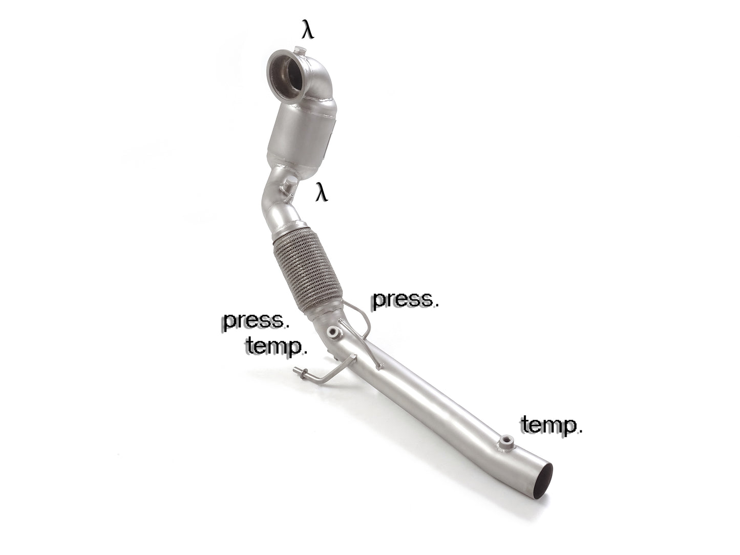 RACING Metallkat 200 Zellen mit Otto-Partikelfilter-Entfernung, KEINE (EG-) GENEHMIGUNG!