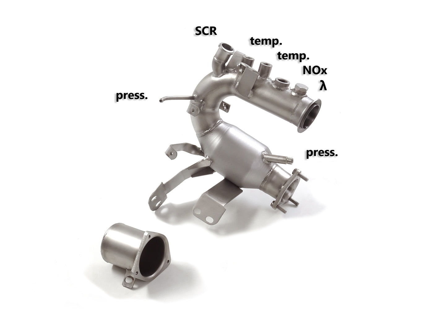 RACING Katalysator + Partikelfilter-Ersatzrohr, KEINE (EG-) GENEHMIGUNG!