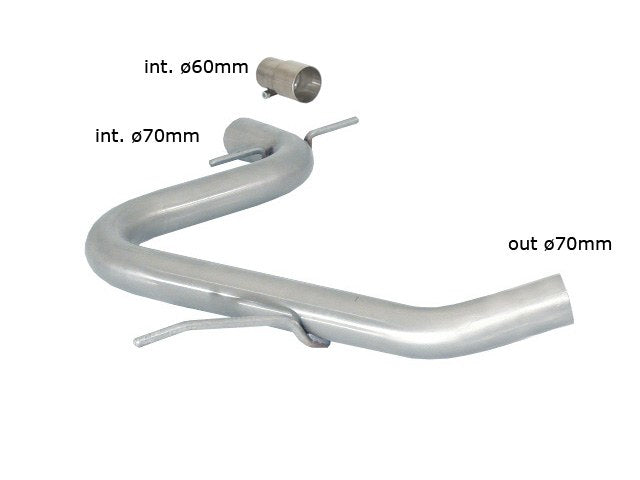 RACING Mittelschalldämpfer-Ersatzrohr, KEINE (EG-) GENEHMIGUNG!