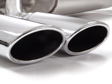 Sportschalldämpfer mit links/rechts je 2 Endrohren 108x70mm oval, mit integrierten Klappen, inkl. (EG-) GENEHMIGUNG!