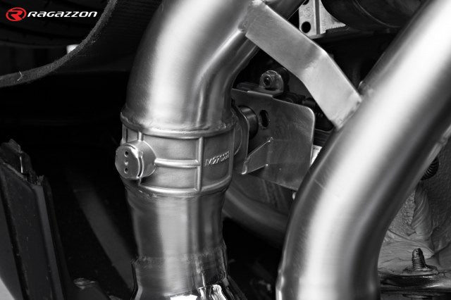 Sportschalldämpfer mit links/rechts je 2 Endrohren 108x70mm oval, mit integrierten Klappen, inkl. (EG-) GENEHMIGUNG!