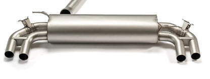 Absorptions-Sportschalldämpfer mittig für links/rechts Anlage (ohne Endrohre), inkl. (EG-) GENEHMIGUNG!