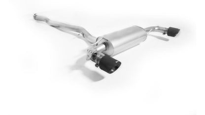 RACING Sportschalldämpfer mittig für links/rechts Anlage (ohne Endrohre), mit 1er integrierten Klappe, KEINE (EG-) GENEHMIGUNG!