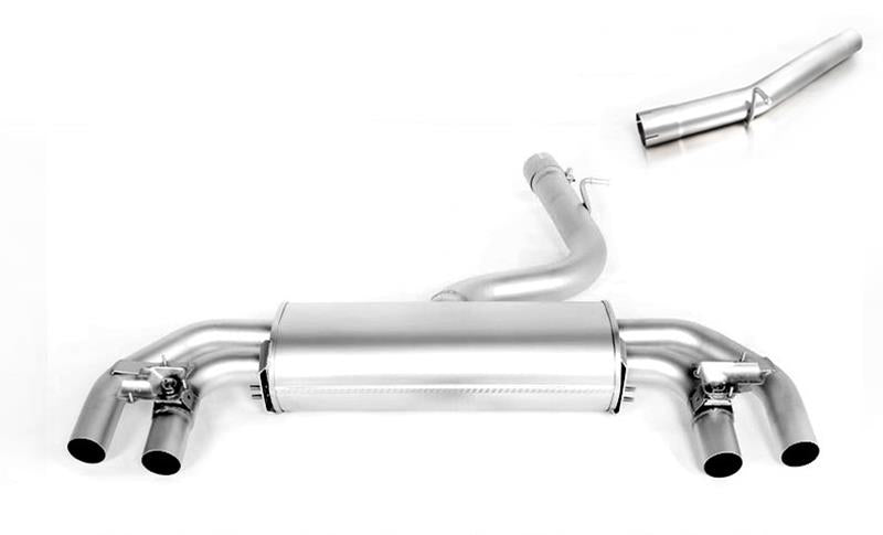 OPF-Back-Anlage für links/rechts-Anlage (ohne Endrohre), mit 2 integrierten Klappen, inkl. (EG-) GENEHMIGUNG!