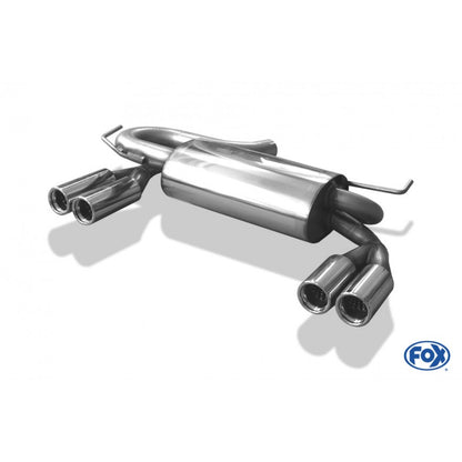Sportschalldämpfer mit links/rechts je 2 Endrohren 76mm (Typ 13), inkl. (EG-) GENEHMIGUNG!