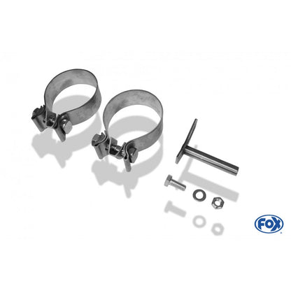 Sportschalldämpfer mit 2 Endrohren 76mm (Typ 10), inkl. TÜV-Gutachten!